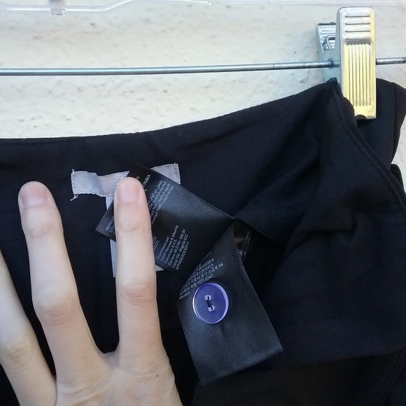 NWOT Black Paper Bag High Waisted Tuxedo Pants - Picture 16 of 16